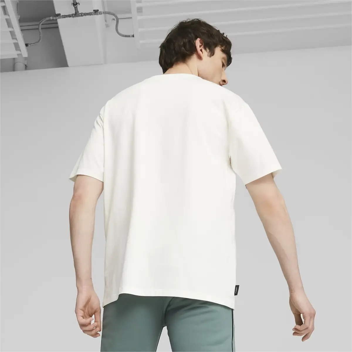 Puma TEAM Graphic Tee Beyaz Erkek T-Shirt
