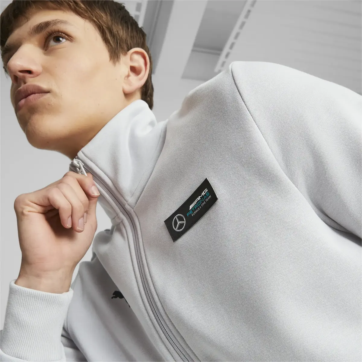 Puma MAPF1 ESS Fleece Jacket Gri Erkek Ceket