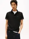 Tommy Hilfiger TIPPED SLIM FIT POLO, BDS Siyah Erkek T-Shirt & Polo