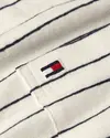 Tommy Hilfiger COTTON LINEN STRIPE, 0FA Krem Erkek T-Shirt & Polo
