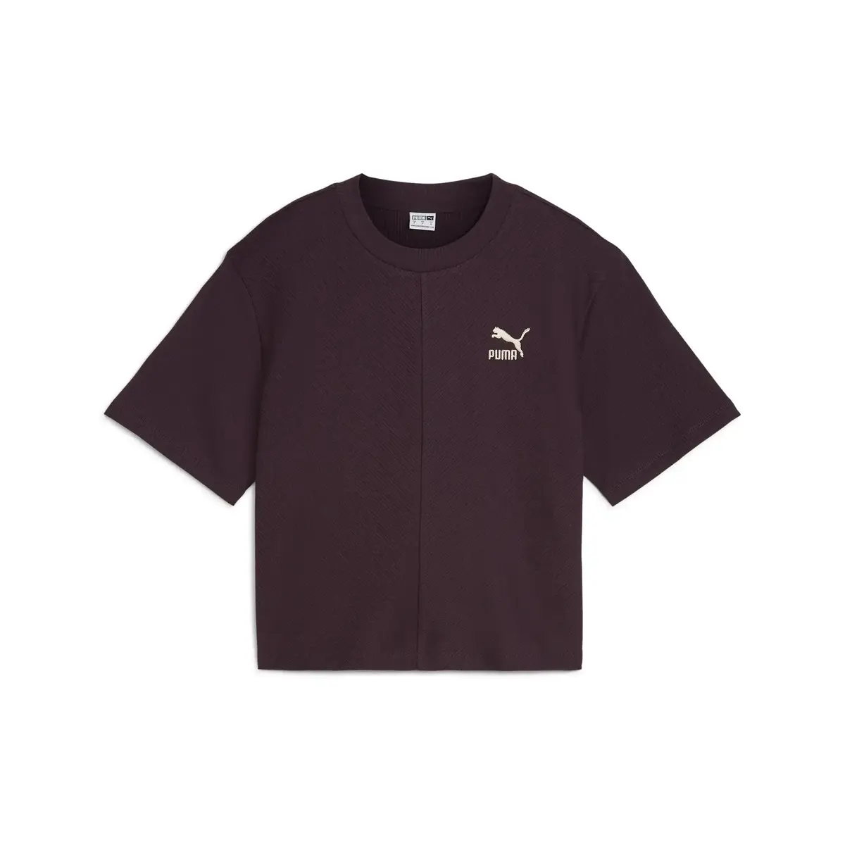 Puma CLASSICS Ribbed Relaxed Tee Siyah Kadın T-Shirt