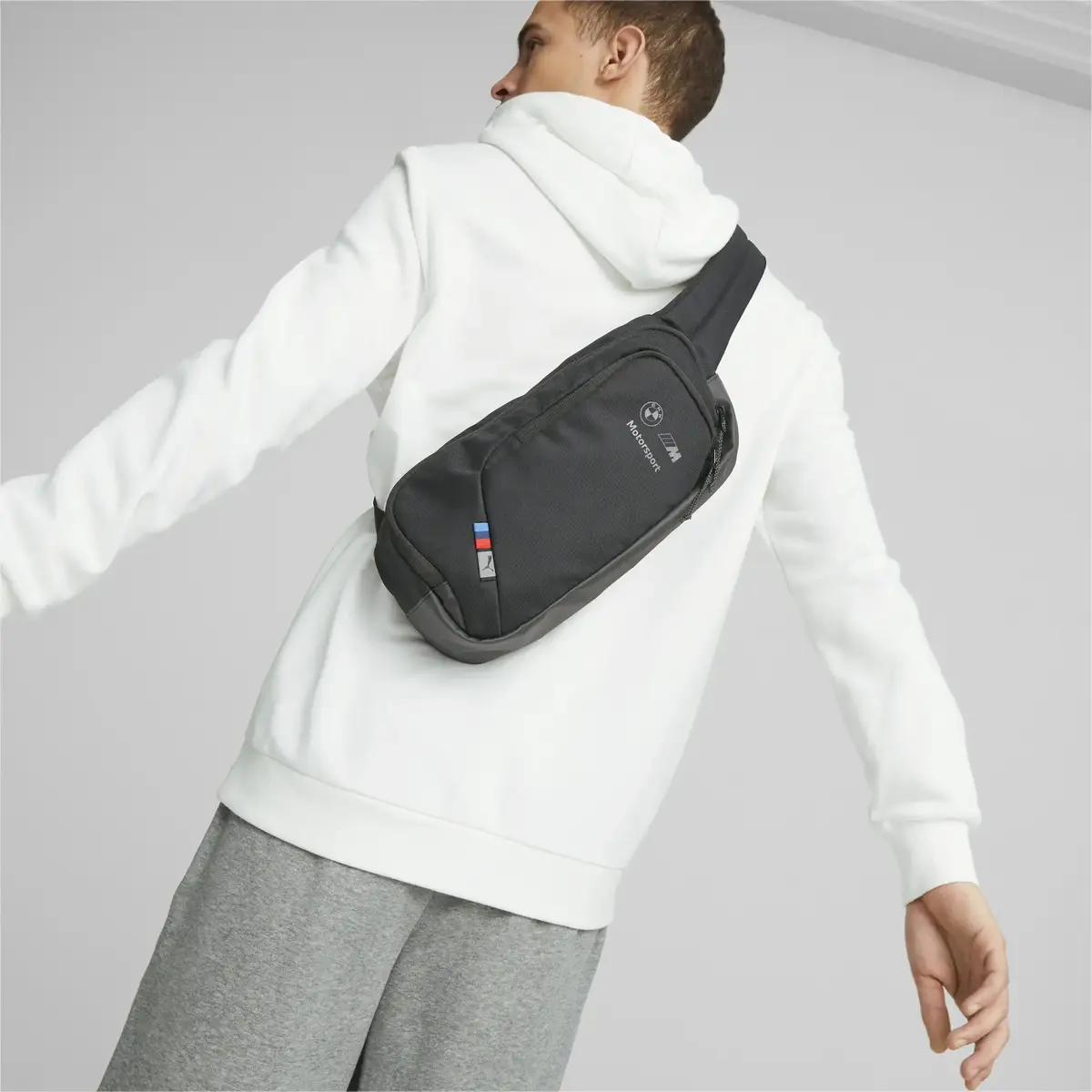 Puma BMW MMS RCT Utility Bag PUMA Black Erkek Siyah Çapraz Çanta