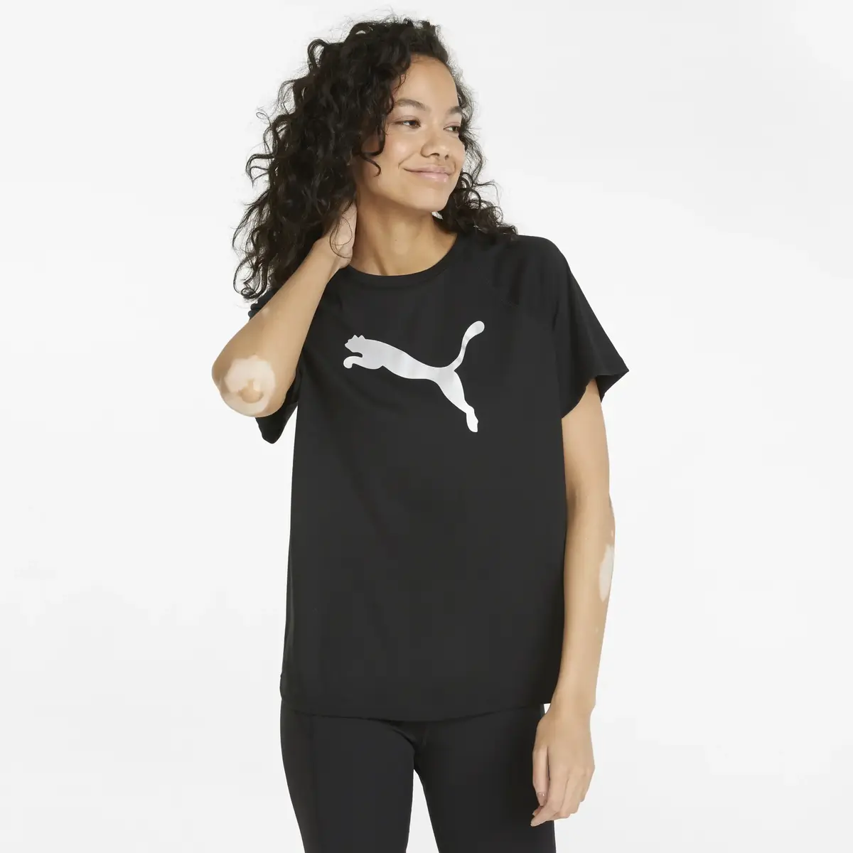 Puma Evostripe Tee Siyah Kadın T-Shirt