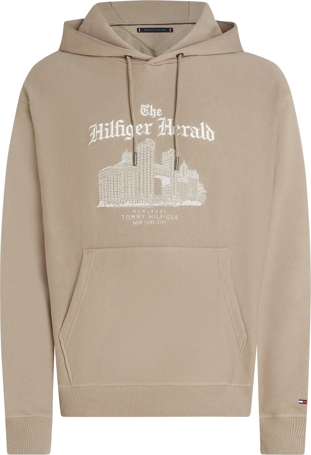 Tommy Hilfiger HERALD SKYLINE HOODY, AFE Bej Erkek Sweatshirt