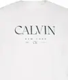 Calvin Klein SS 20S LN CALVIN GRAPHIC TEE Erkek Beyaz T-Shirt