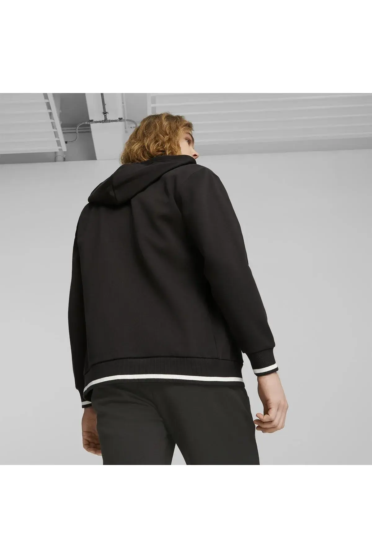 Puma SQUAD FZ Hoodie FL Siyah Erkek Hoodie