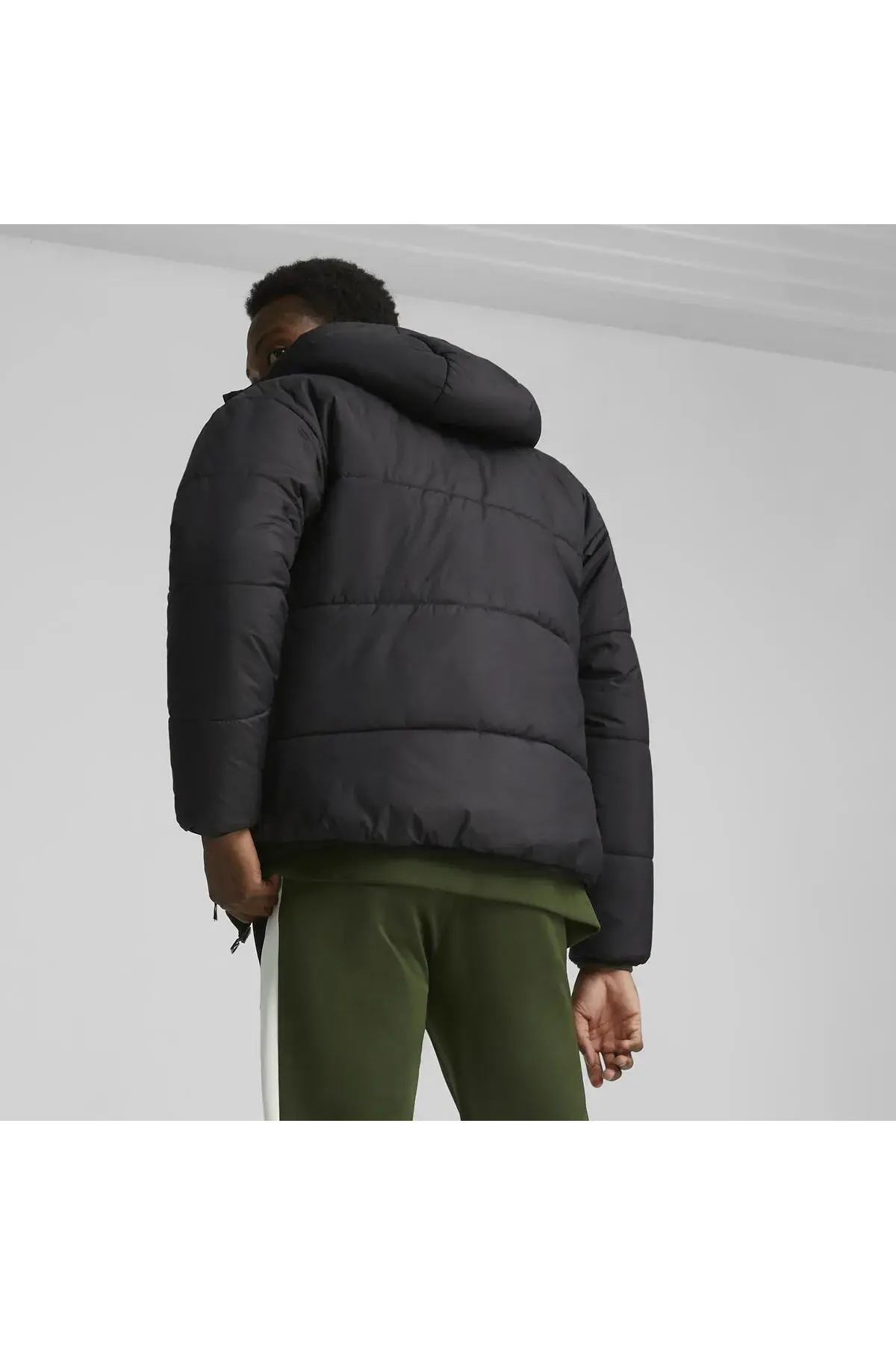 Puma Classics Padded Jacket Siyah Erkek Kapüşonlu Mont