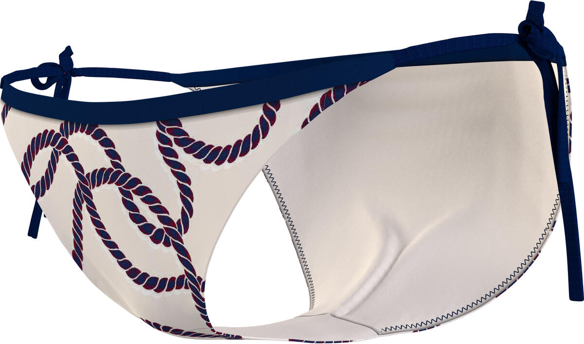 Tommy Hilfiger STRING SIDE TIE PRIN Kadın Bej Bikini Altı