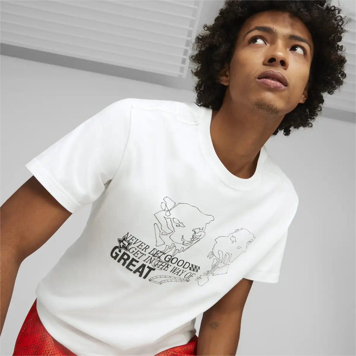Puma New Era Tee 3 Beyaz Erkek T-Shirt
