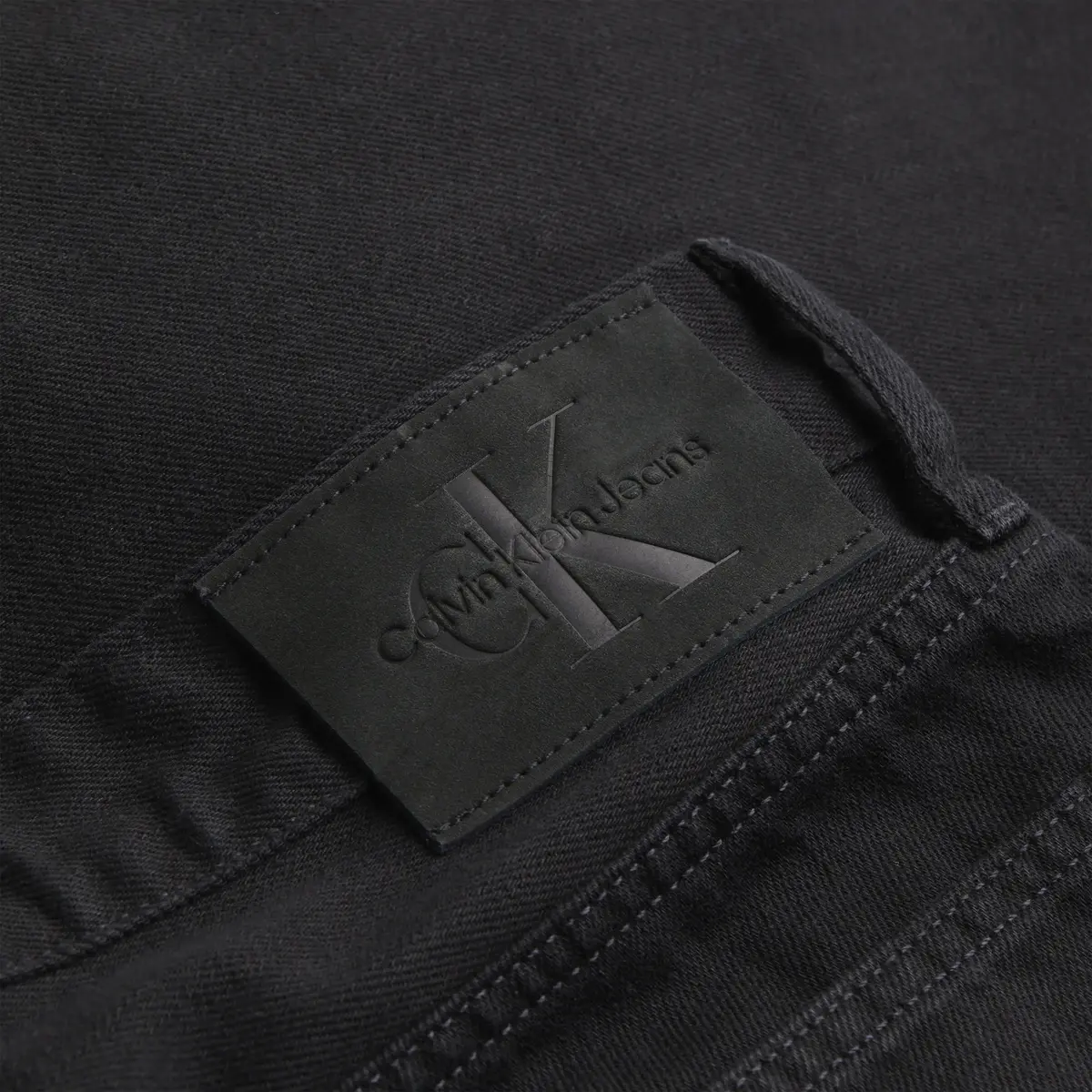 Calvin Klein SLIM STRAIGHT Erkek Siyah Kot Pantolon