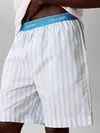 Calvin Klein SS POPLIN SHORT SET Mavi Erkek Pijama Takımı
