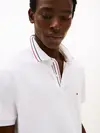 Tommy Hilfiger PLACKET INTEREST REG, YBR Beyaz Erkek T-Shirt & Polo