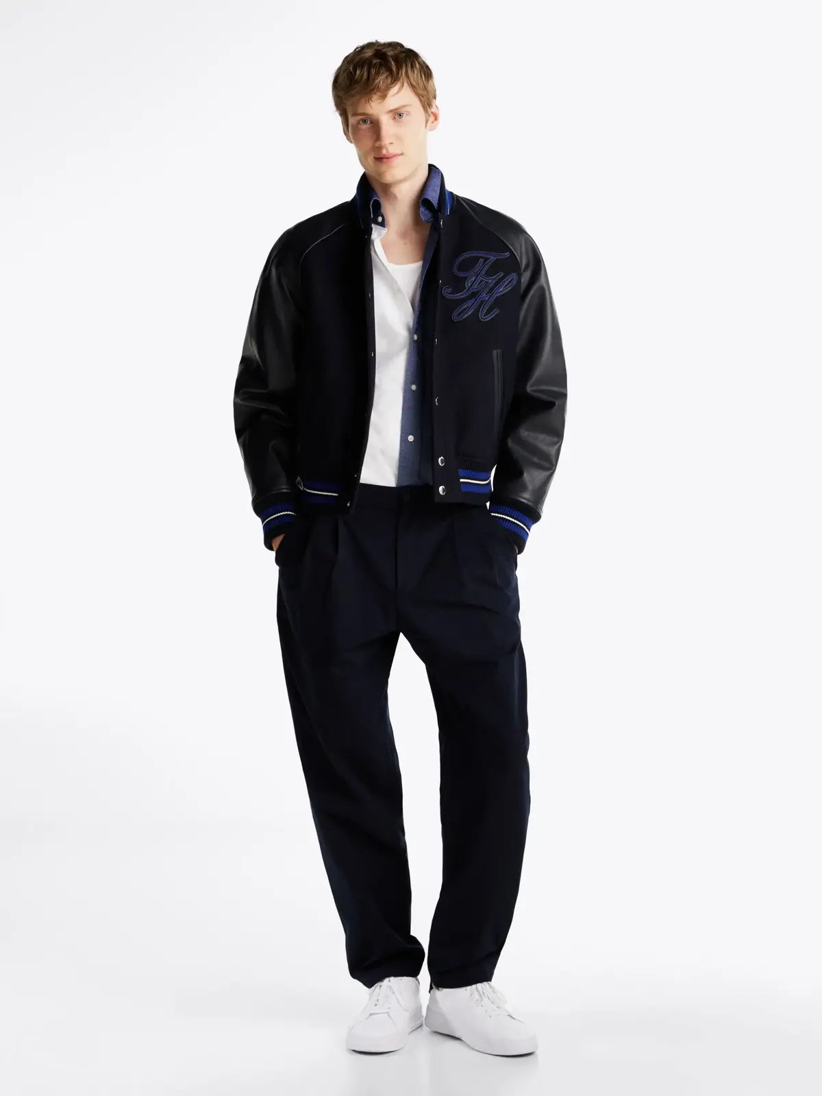 Tommy Hilfiger GREENWICH 2 PLT TECH, DW5 Siyah Erkek Pantolon