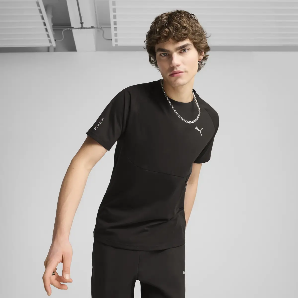 PUMATECH Pocket Tee Siyah Erkek T-Shirt