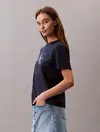 Calvin Klein HERO SS CLASSIC MONOLOGO CNECK T Antrasit Kadın Tişört