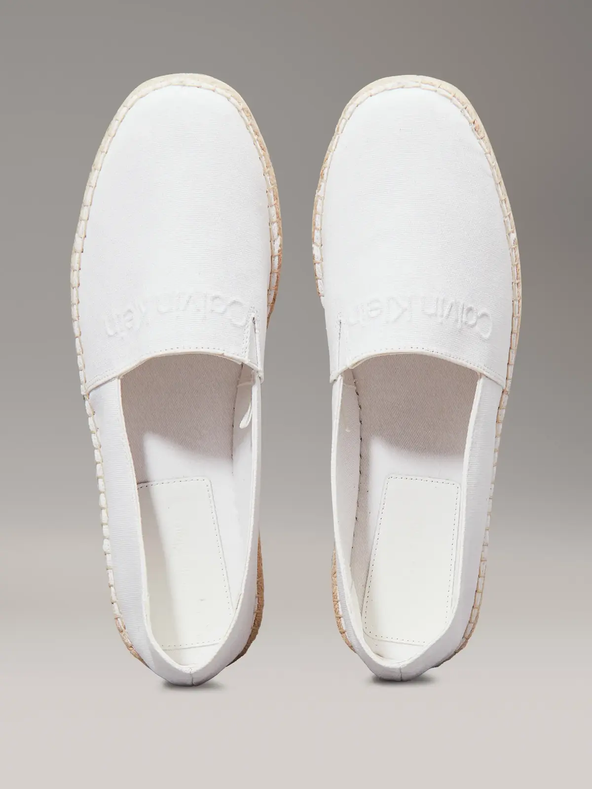 Calvin Klein ESPADRILLE CV LOGO, YBR Beyaz Erkek Ayakkabı