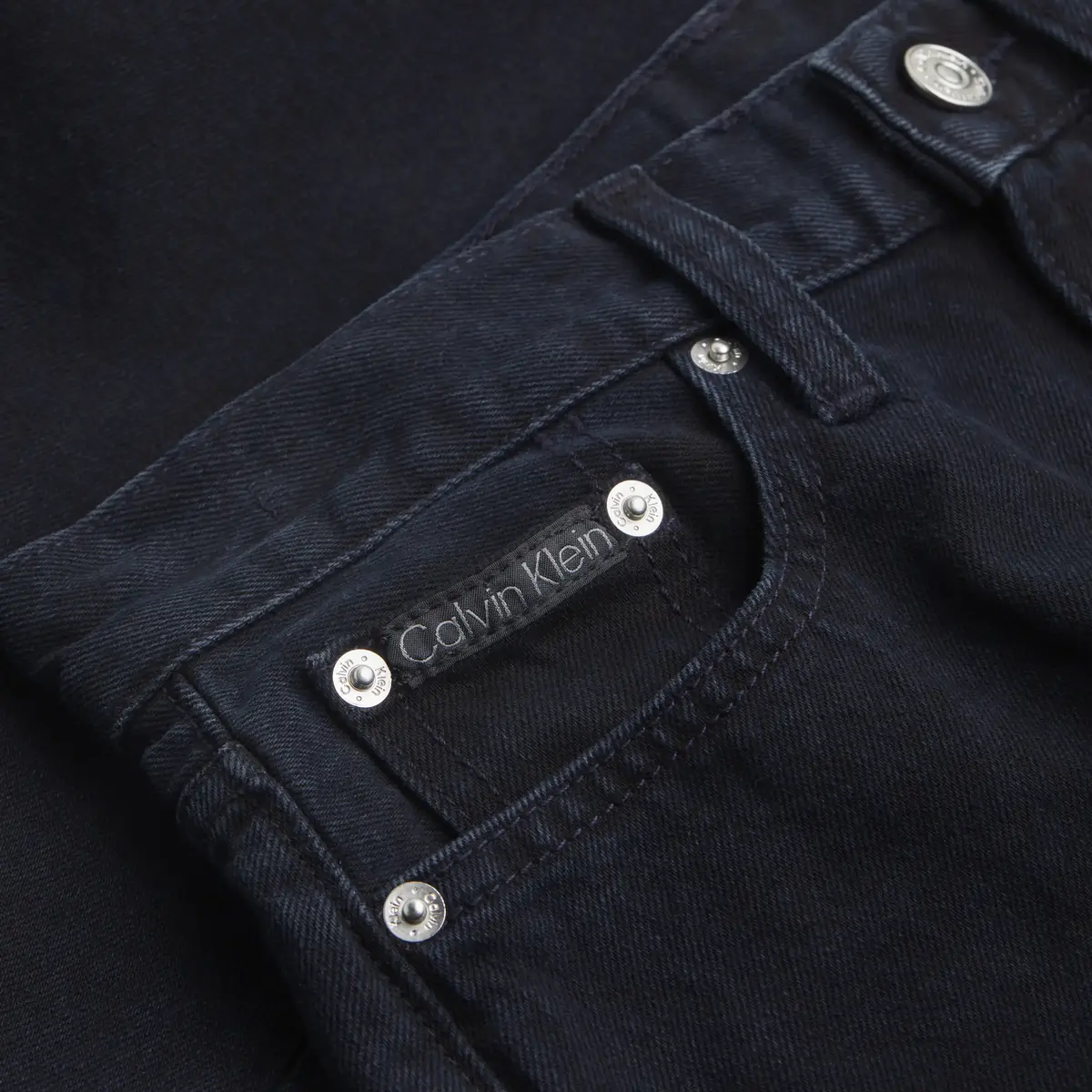 Calvin Klein HIGH RISE STRAIGHT, 1BJ Lacivert Kadın Jean Pantolon