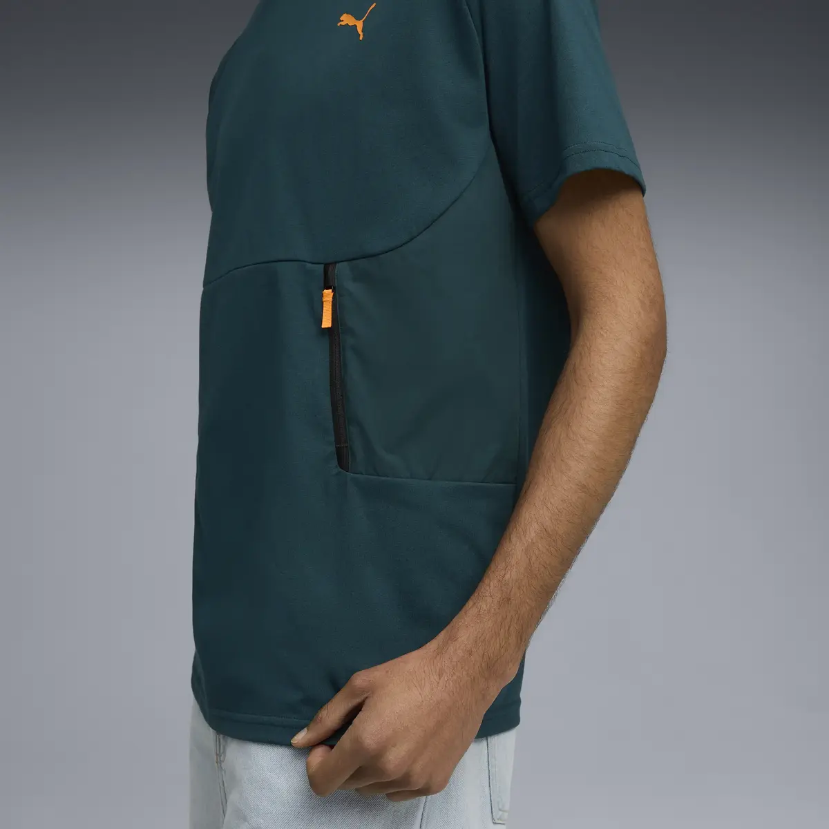 Puma PUMATECH Pocket Tee Yeşil Erkek T-Shirt