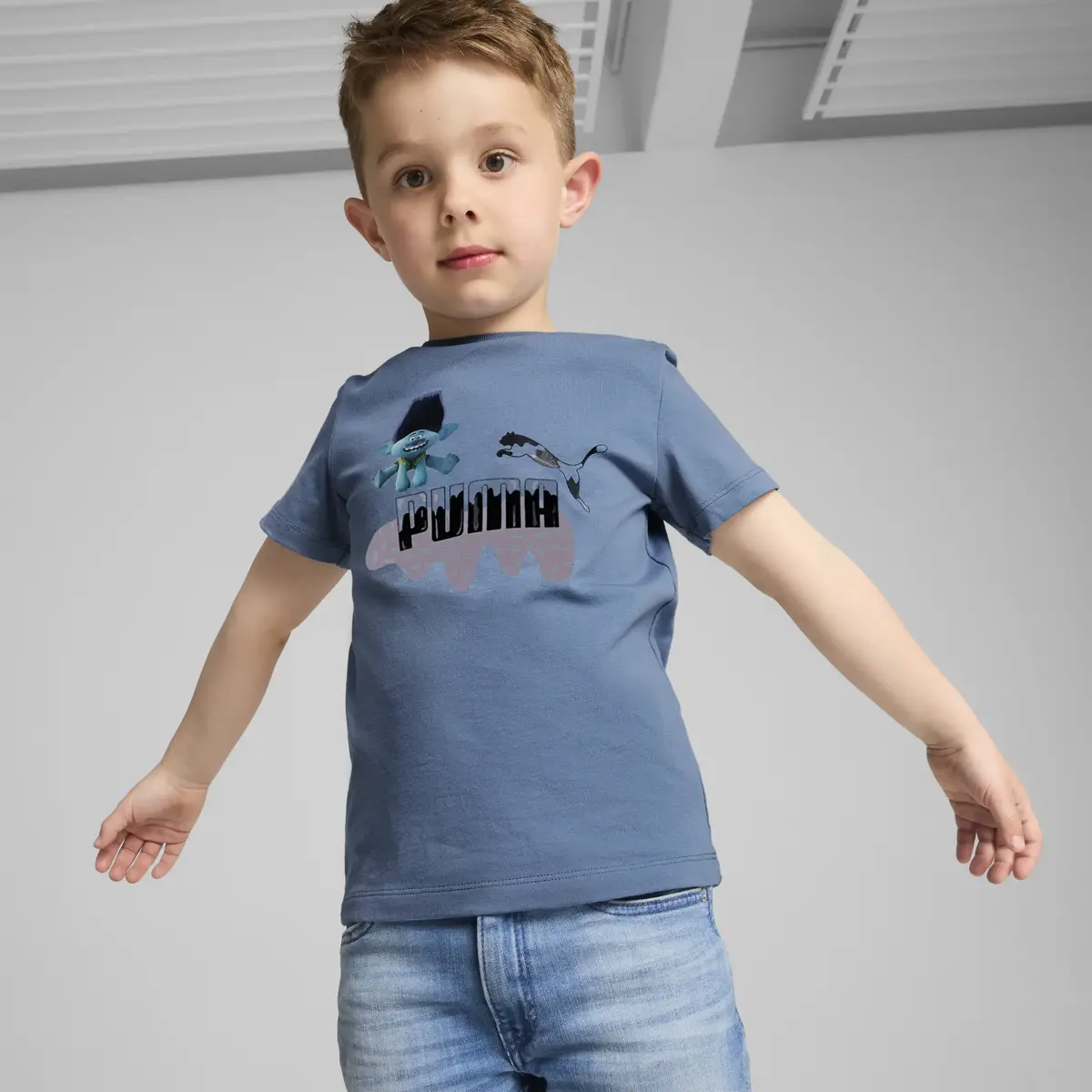 Puma X TROLLS Tee Mavi Erkek T-Shirt & Polo
