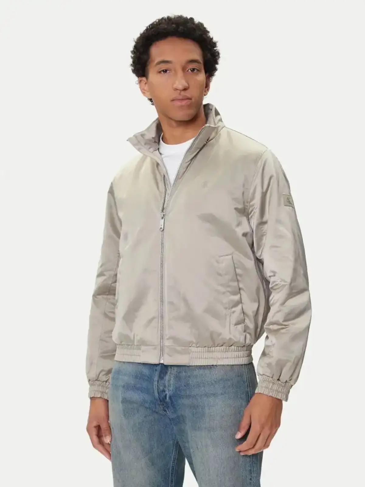 Calvin Klein LS PADDED HARRINGTON JACKET Bej Erkek Ceket