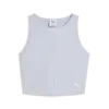 PUMA WARDROBE ESS Ribbed Crop Top Kadın Beyaz Crop Top