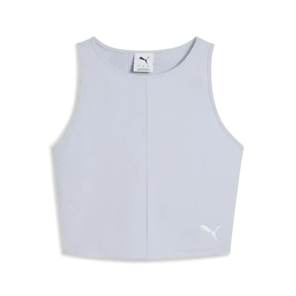 PUMA WARDROBE ESS Ribbed Crop Top Kadın Beyaz Crop Top