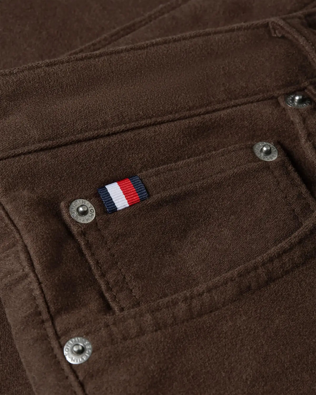 Tommy Hilfiger DENTON 5PKT MOLESKIN, GUE Kahverengi Erkek Pantolon