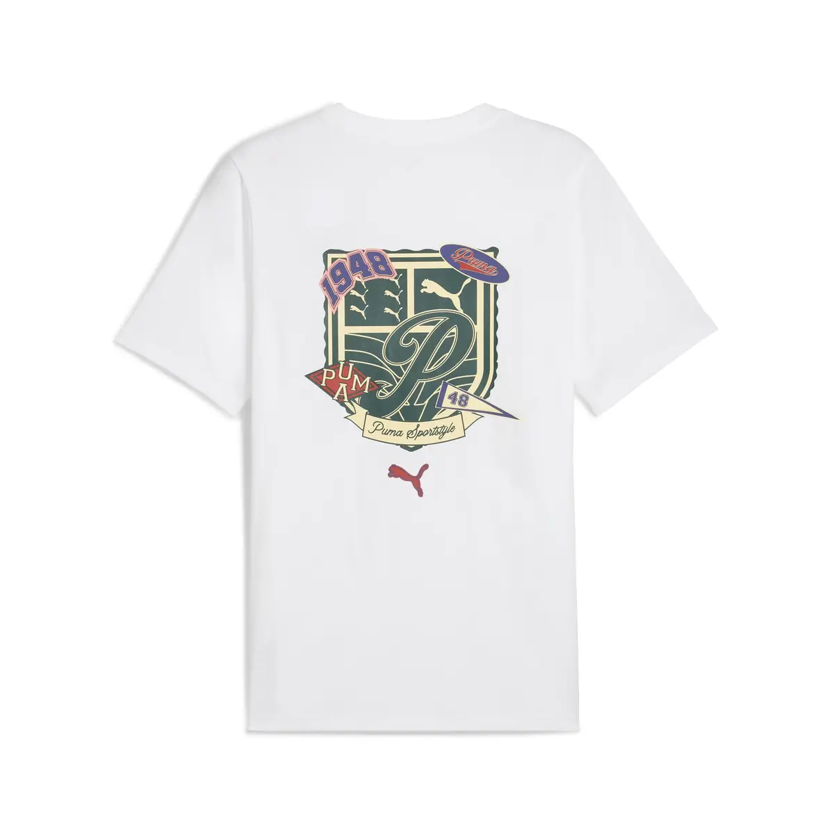 PUMA WARDROBE ESS Graphic Tee Beyaz Erkek T-Shirt