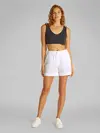 Calvin Klein SUMMER POPLIN BOXER Beyaz Kadın Şort