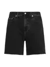 Calvin Klein BERMUDA SHORT Siyah Kadın Kot Bermuda Şort