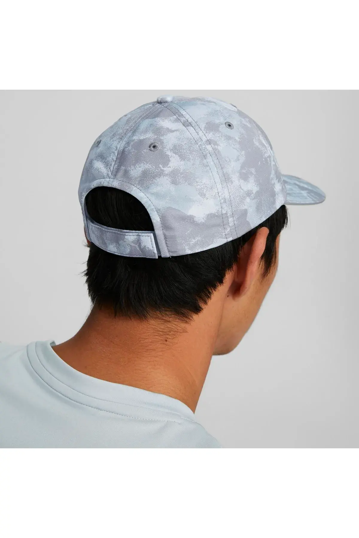 Puma Running Cap III Gri - Mavi Desenli Unisex Şapka