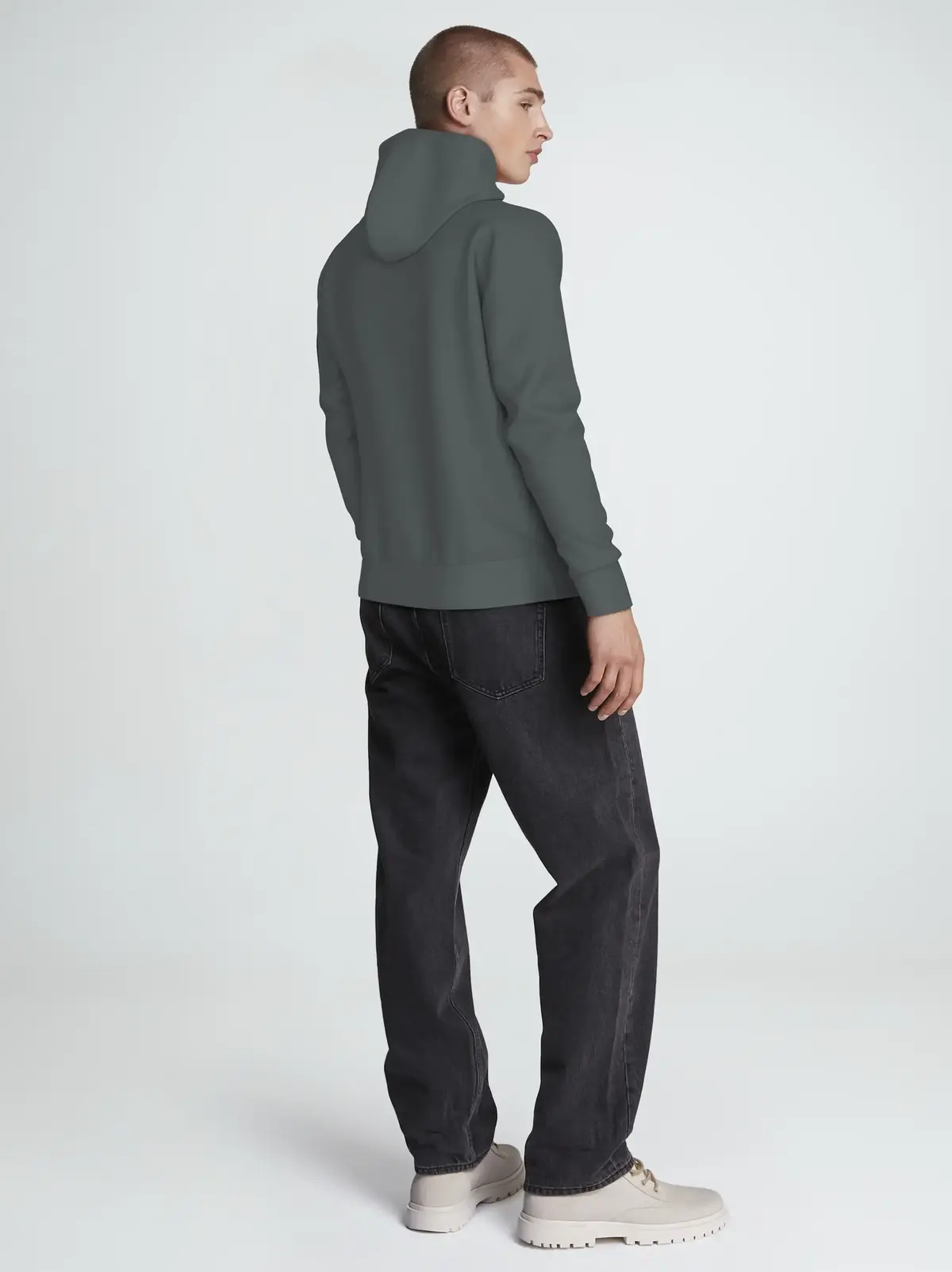 Calvin Klein SEASONAL MONOLOGO RE Erkek Yeşil Sweatshirt