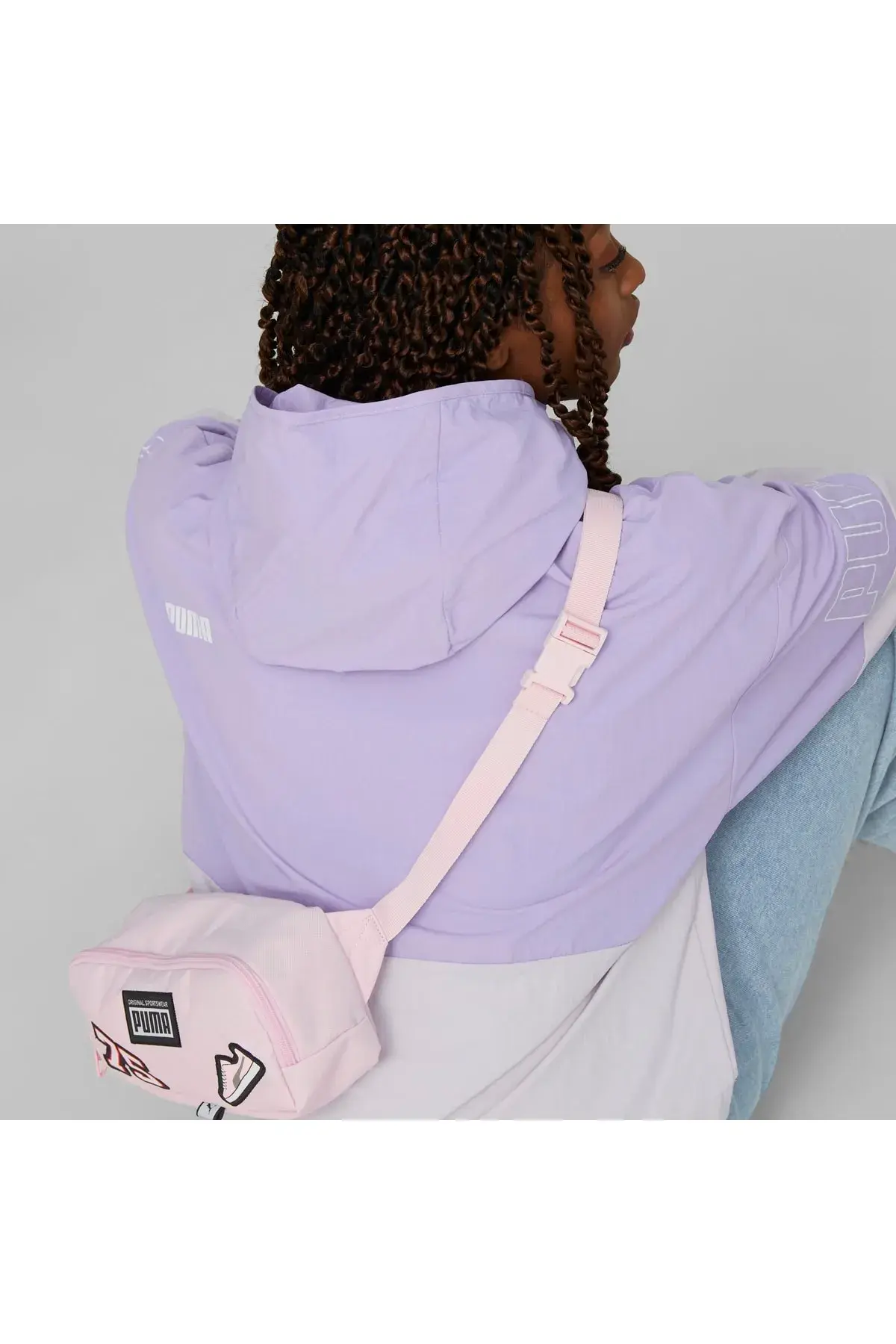 Puma Armalı Pembe Kadın Bel Çantası