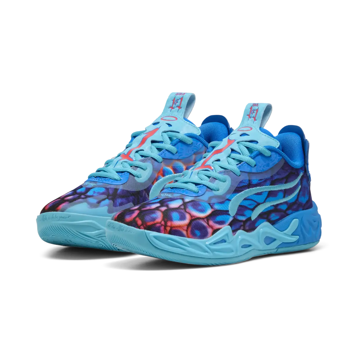 Puma MB.04 Lo Alien Skins JR Mavi Unisex Basketbol Ayakkabısı