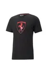 Puma Ferrari Race Metal Energy Shield Tee Siyah Erkek T-Shirt
