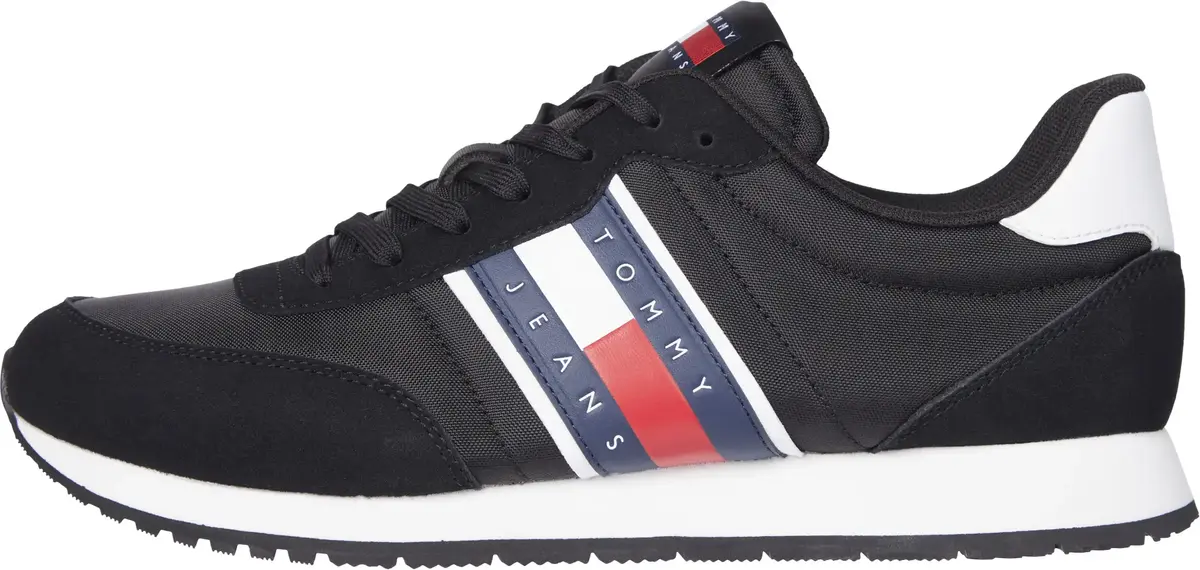 Tommy Hilfiger (NEW) TJM RUNNER CAS, BDS Siyah Erkek Spor Ayakkabı & Sneaker