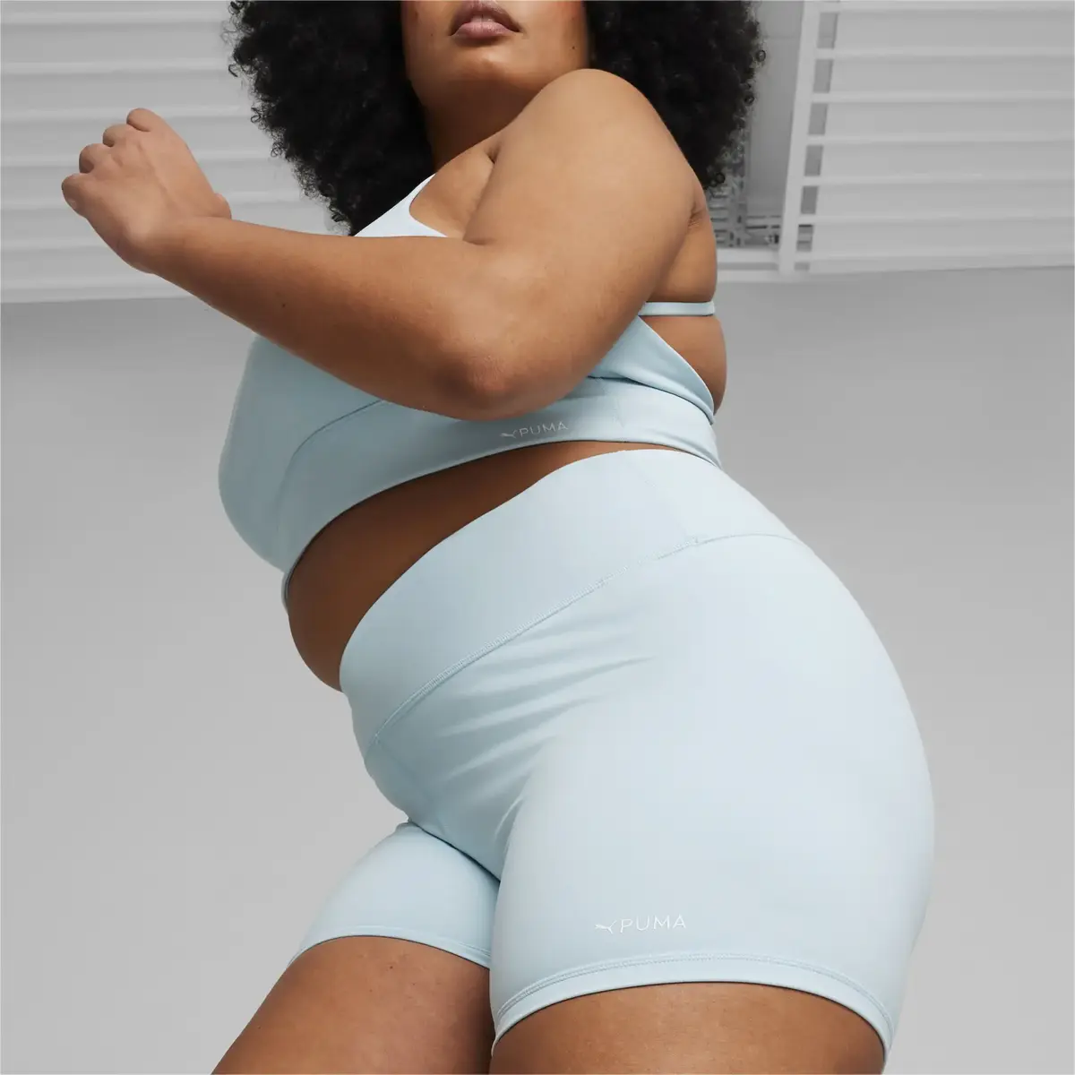 Puma FIT HW 5” TIGHT SHORT Açık Mavi Kadın Tayt Şort