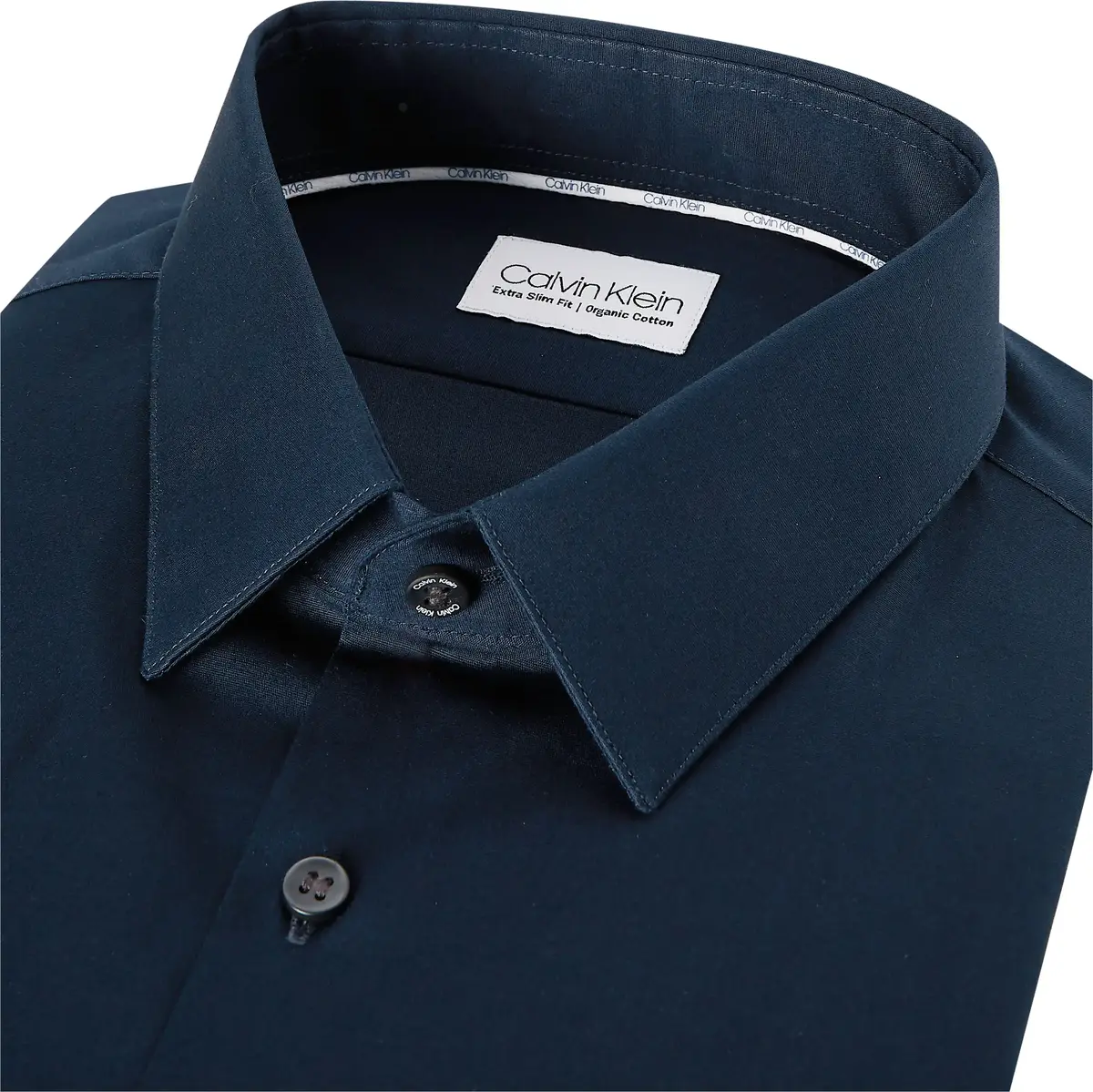 Calvin Klein LOGO STRETCH EXTRA S Erkek Lacivert Gömlek