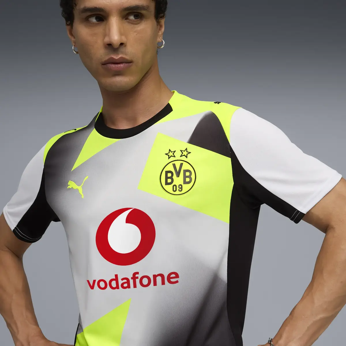 Puma BVB Away Jersey Replica Gri Erkek Forma