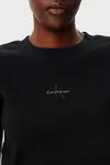 Calvin Klein MONOGRAM BABY TEE Siyah Kadın Tişört