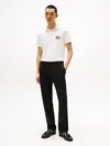 Tommy Hilfiger HILFIGER FLAG REG PO, Z00 Beyaz Erkek Polo T-Shirt