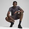 Puma ESS ELEVATED Waffle Tee Koyu Gri Erkek T-Shirt