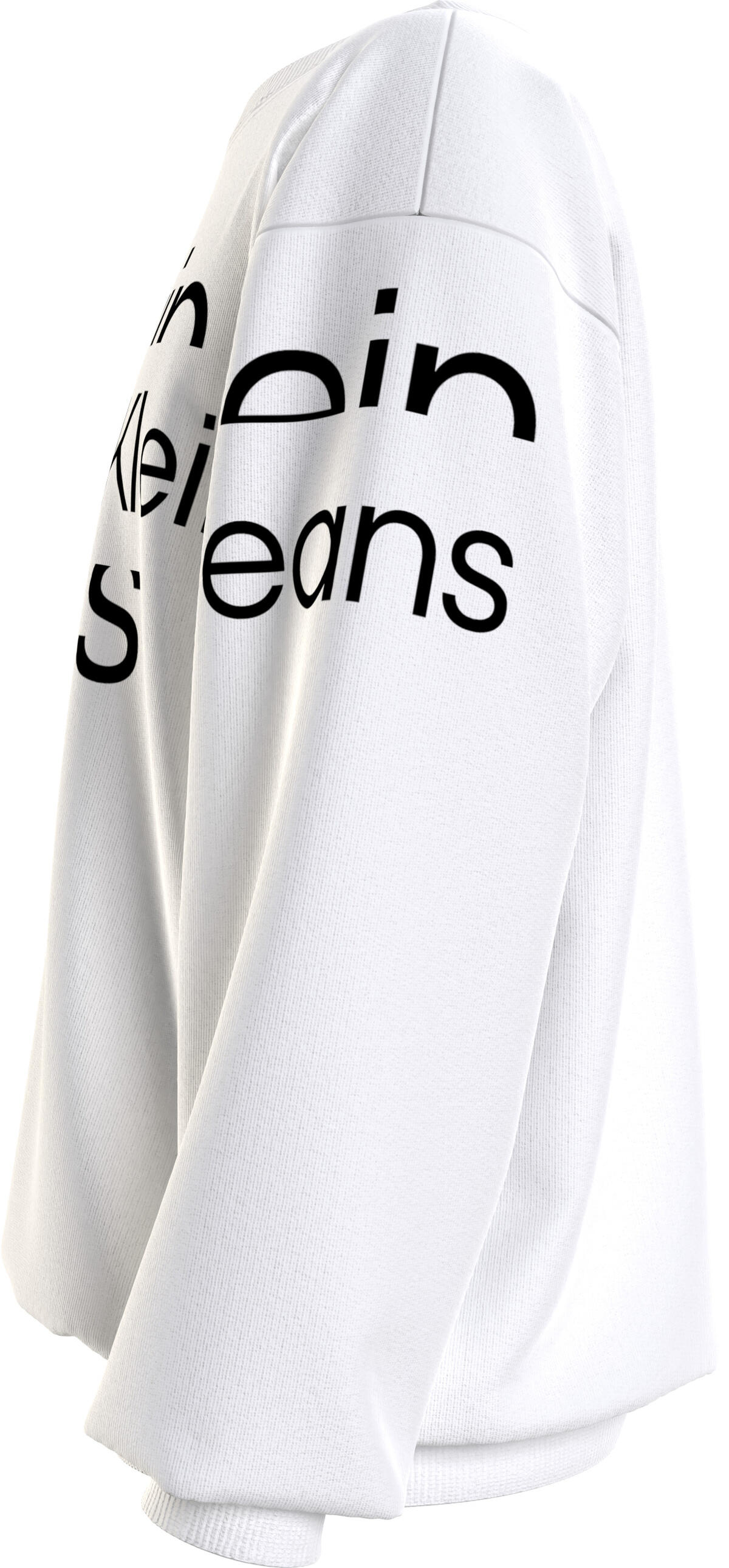 Calvin Klein BLOWN UP LOGO SWEATS Erkek Beyaz Sweatshirt