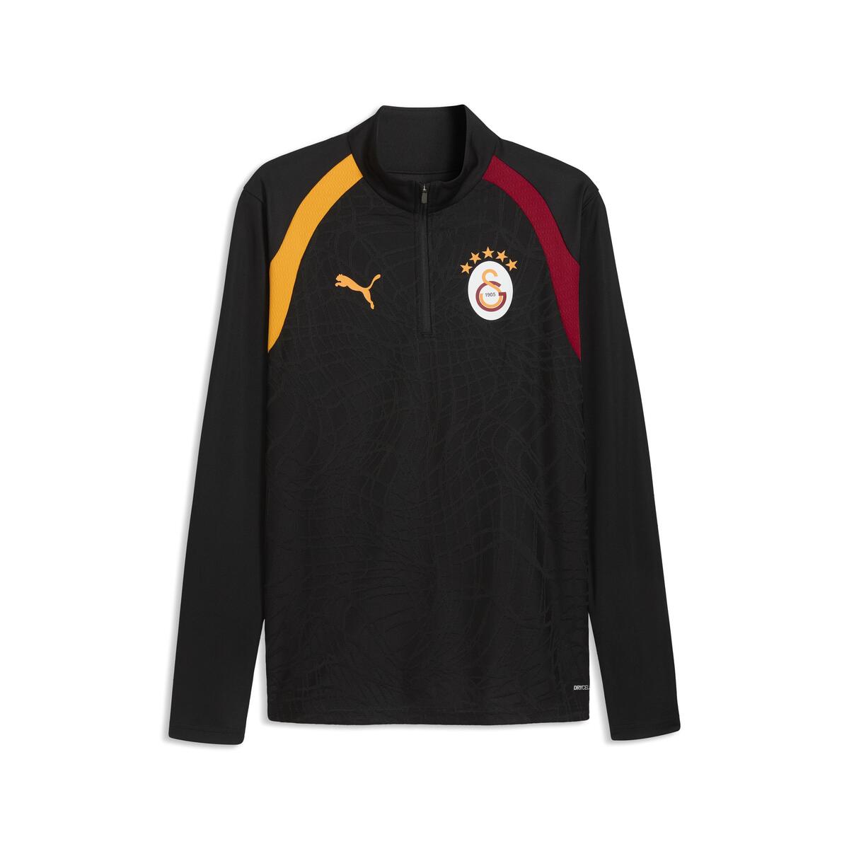 Puma GSK Training 1/4 Zip Top GALATASARAY Erkek Fermuarlı Dar Kesim Antrenman Üstü