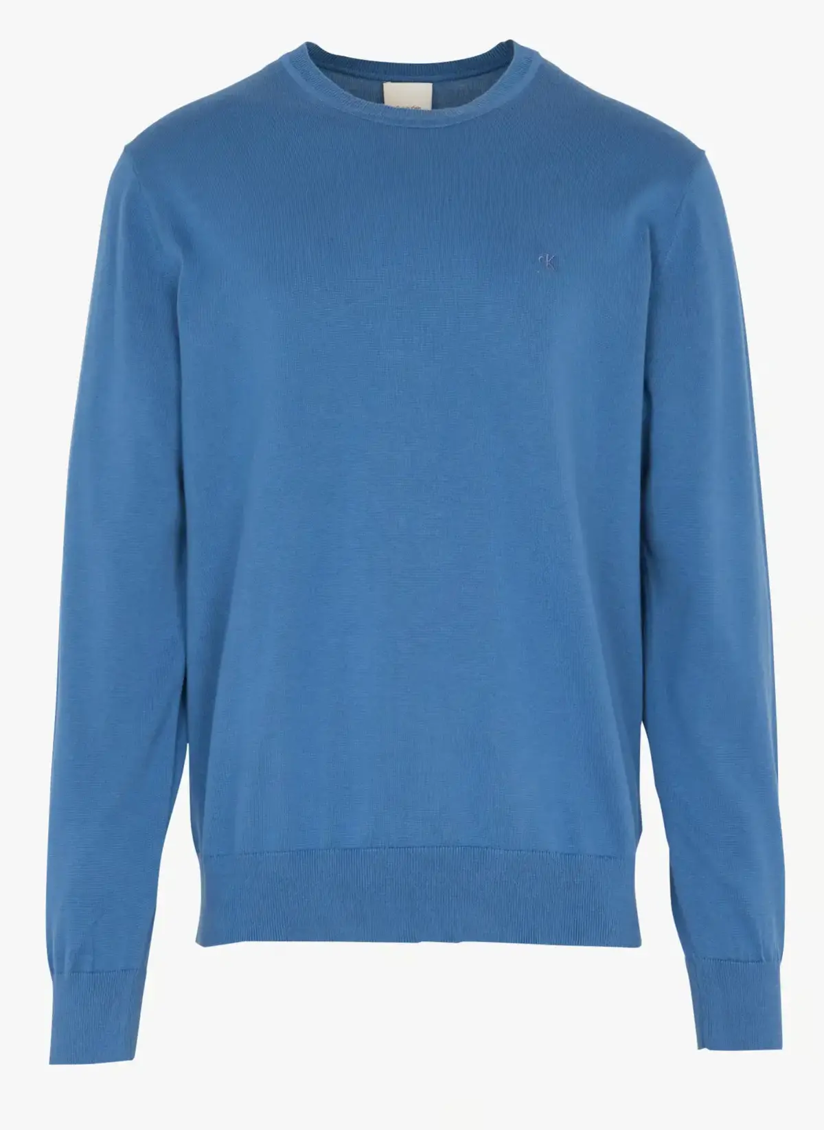 Calvin Klein LS SUPIMA COTTON CREWNK SWEATER Mavi Erkek Kazak