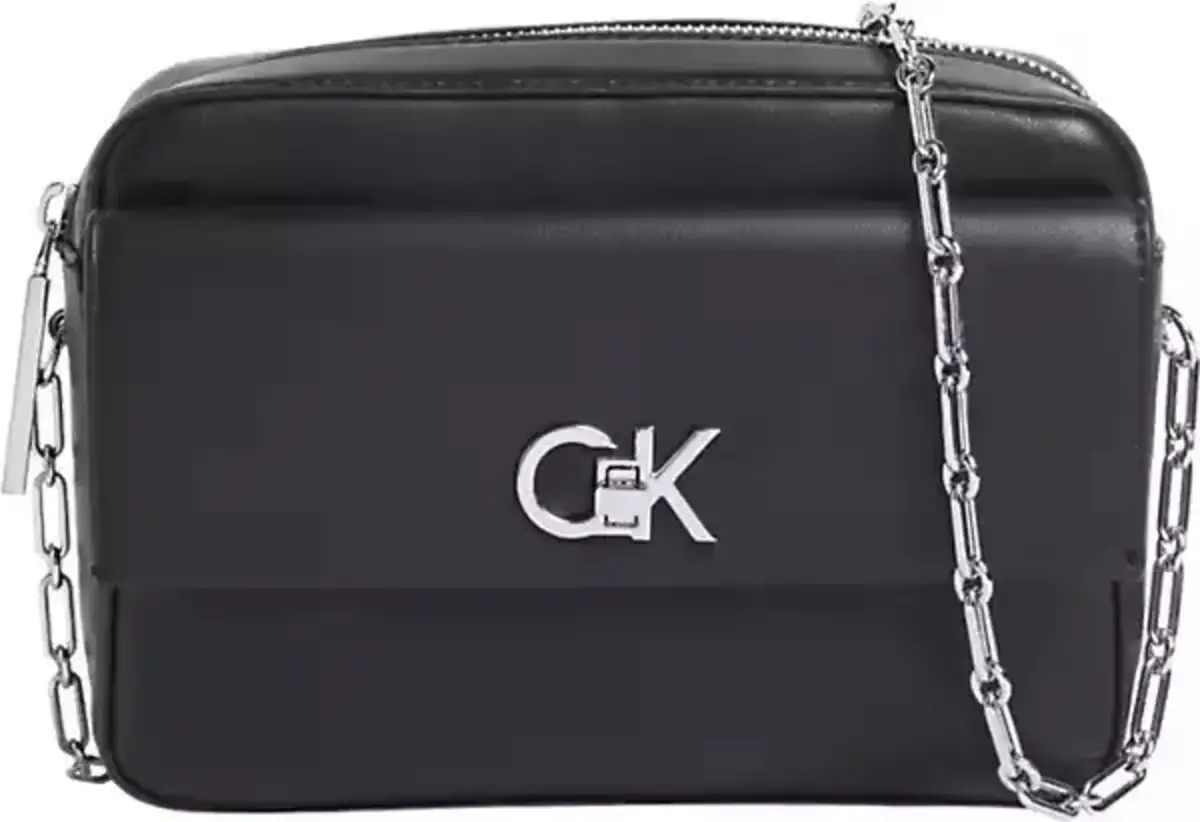 Calvin Klein CK RE-LOCK POCKET CAMERA BAG Siyah Kadın El Çantası