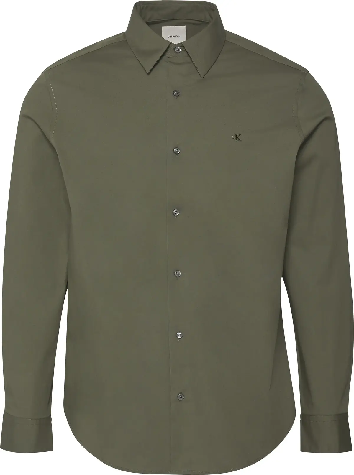 Calvin Klein LS SOLID STRETCH CLASSIC SHIRT Erkek Yeşil Gömlek