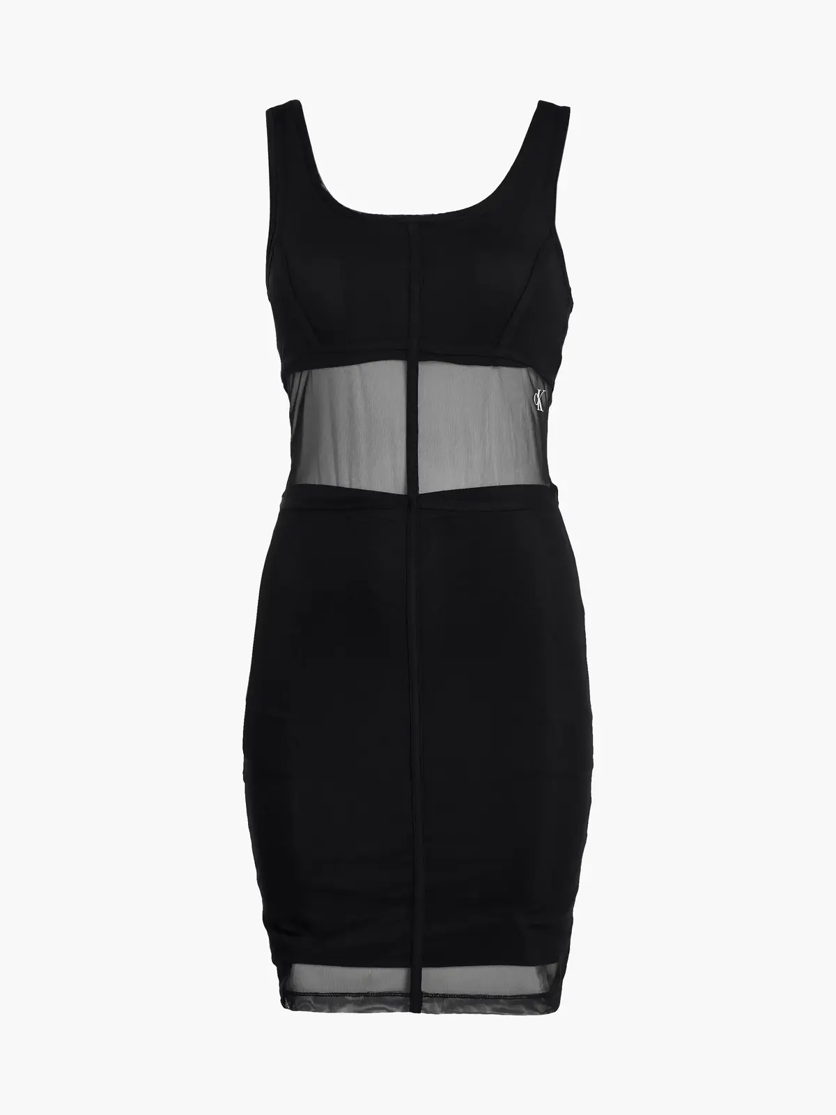 Calvin Klein MESH TANK DRESS Kadın Siyah Elbise