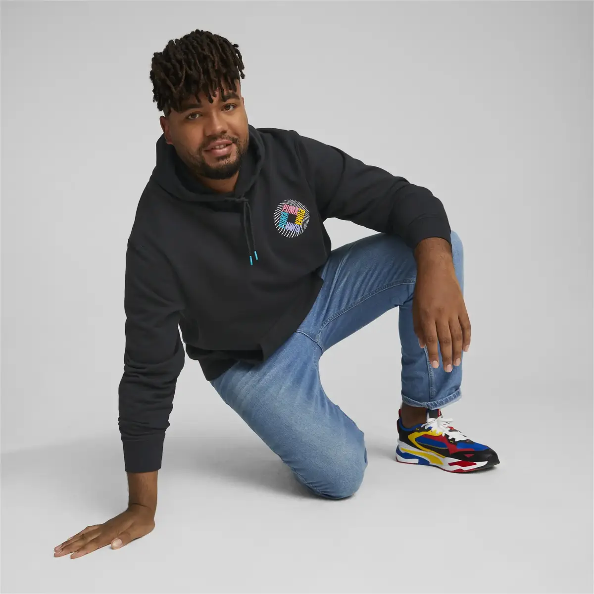 Puma SWxP Graphic Hoodie Siyah Erkek Sweathirt
