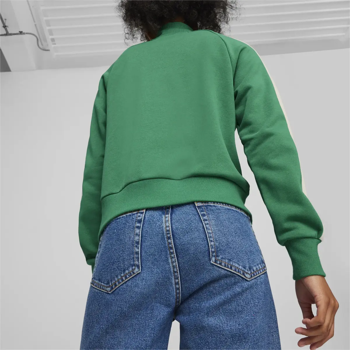 Puma ICONIC T7 Track Jacket TR Yeşil Kadın Ceket